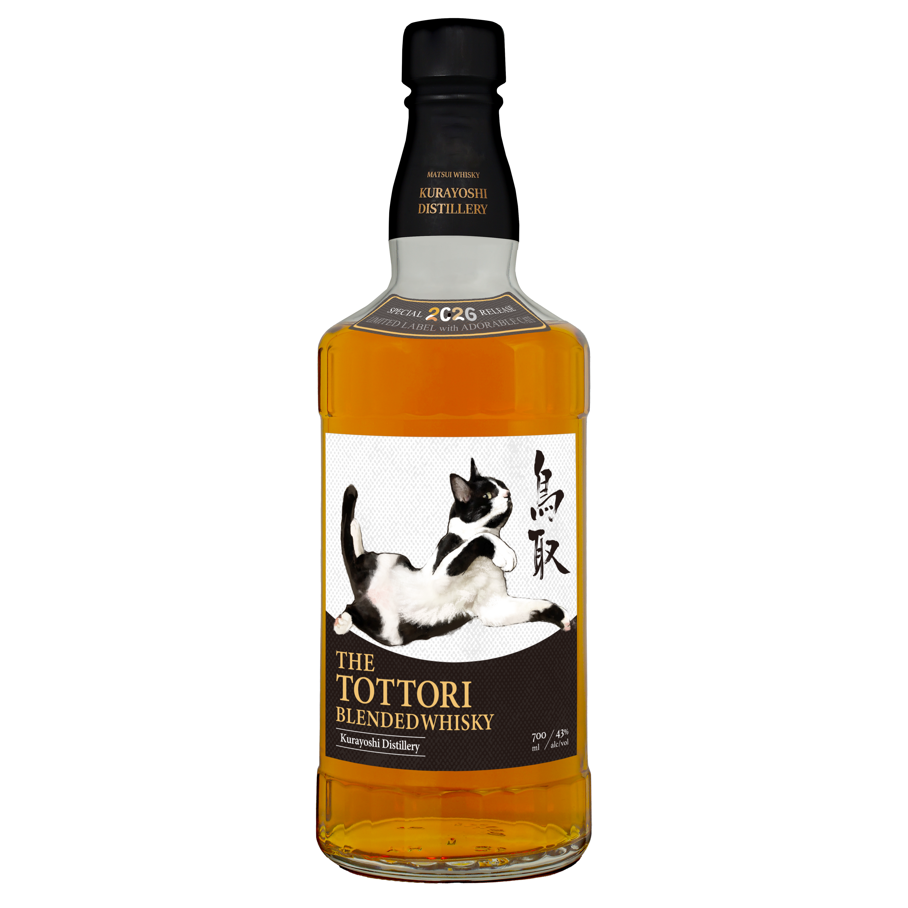 鳥取バーボンバレル  猫ラベル 2026年限定｜マツイウイスキー